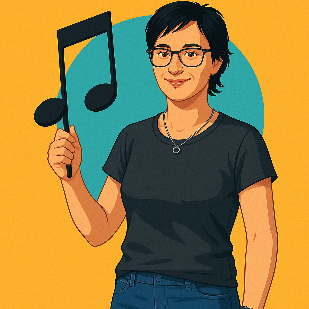 Ilustrácia Ivany Birošovej so skladateľským motívom